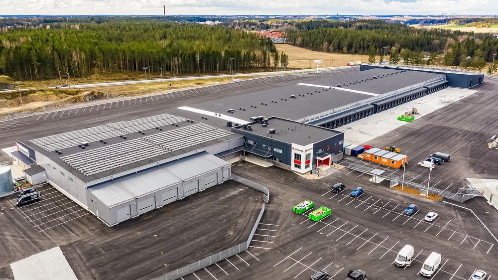 Astoran työmaa ilmasta kuvattuna